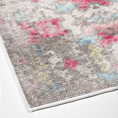 Dekoreko Kaymaz Taban Djt Mutfak Halısı Star Pamuk Modern F5138