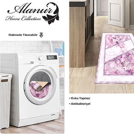 Dekoreko Kaymaz Taban Djt Mutfak Halısı Yıldız Deri Modern 729