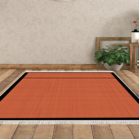 Alanur Home Kaymaz Taban Djt Banyo Mutfak Salon Halı Star Pamuk Saçaklı Dokuma Desen E5007