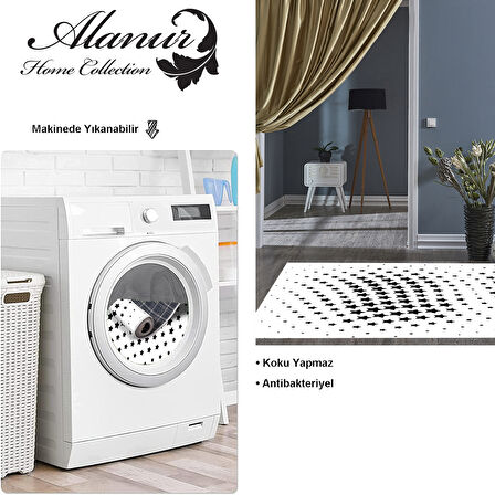 Dekoreko Kaymaz Taban Djt Salon Halısı Star Pamuk Modern 723