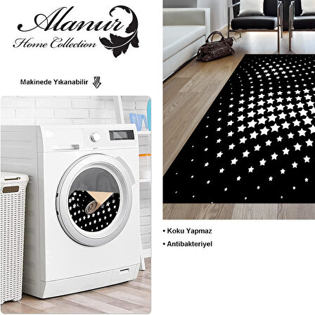 Dekoreko Kaymaz Taban Djt Salon Halısı Yıldız Deri Modern 723