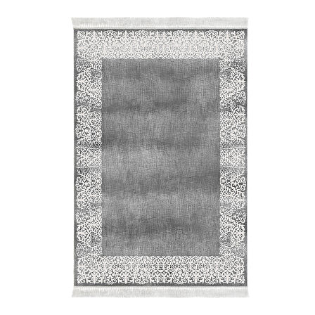 Dekoreko Kaymaz Taban Djt Salon Halısı Yıldız Deri Saçaklı Modern 1460