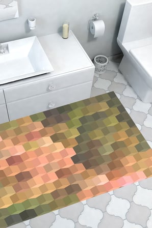 Kaymaz Dijital Mutfak & Salon Halı Trend Geometrik E5014