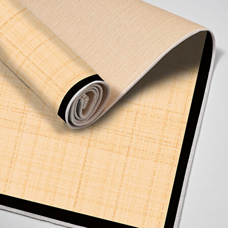 Alanur Home Kaymaz Taban Djt Banyo Mutfak Salon Halı Yıldız Deri Dokuma Desen E5007