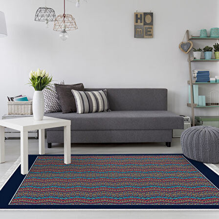 Dekoreko Kaymaz Taban Djt Salon Halısı Trend Saçaklı Modern 1935