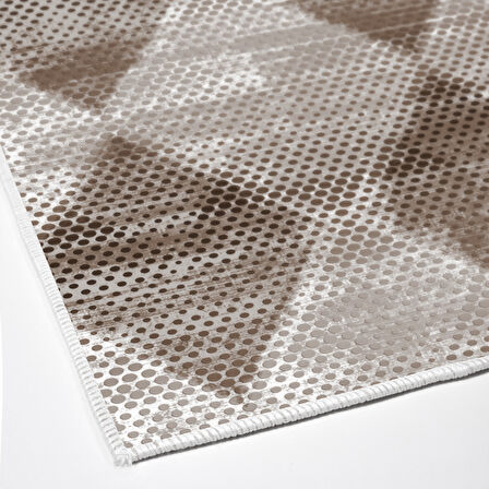 Dekoreko Kaymaz Taban Djt Mutfak Halısı Yıldız Deri İskandinav F5131