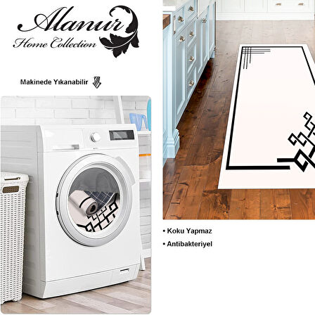 Dekoreko Kaymaz Taban Djt Mutfak Halısı Star Pamuk Modern 1919