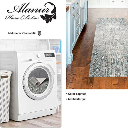 Dekoreko Kaymaz Taban Djt Mutfak Halısı Trend Modern 743