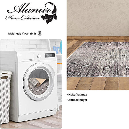 Dekoreko Kaymaz Taban Djt Salon Halısı Yıldız Deri Modern 743