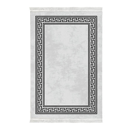 Dekoreko Kaymaz Taban Djt Mutfak Halısı Yıldız Deri Saçaklı Modern 626M