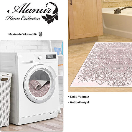 Dekoreko Kaymaz Taban Djt Banyo Halısı Trend Modern 1488