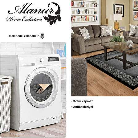 Dekoreko Kaymaz Taban Djt Salon Halısı Yıldız Deri Modern 1674