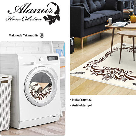 Dekoreko Kaymaz Taban Djt Salon Halısı Yıldız Deri Modern 2073M