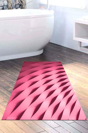Kaymaz Dijital Mutfak & Salon Halı Star Pamuk Geometrik E5017