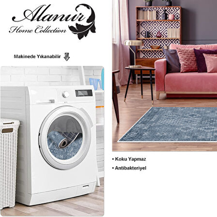 Dekoreko Kaymaz Taban Djt Salon Halısı Star Pamuk İskandinav F5137