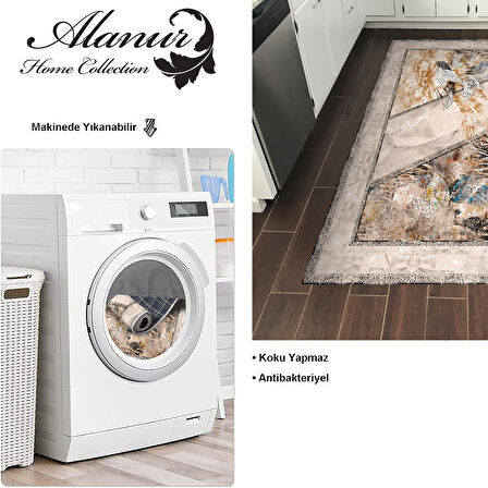 Dekoreko Kaymaz Taban Djt Mutfak Halısı Star Pamuk Modern 729