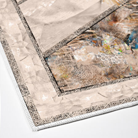 Dekoreko Kaymaz Taban Djt Mutfak Halısı Star Pamuk Modern 729