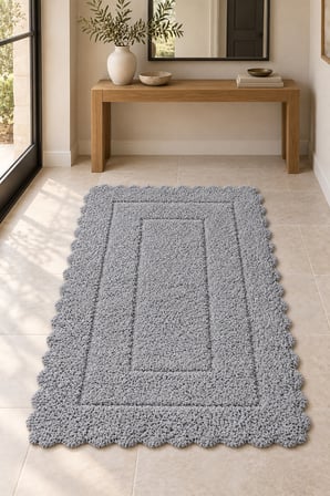 Alanur Bodrum Tufting Cotton Pamuklu El Işi Örgülü Paspas 110 (80 x 135 cm)