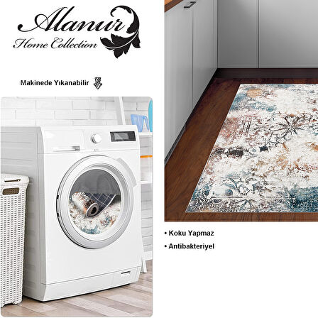 Dekoreko Kaymaz Taban Djt Mutfak Halısı Star Pamuk Modern 609M