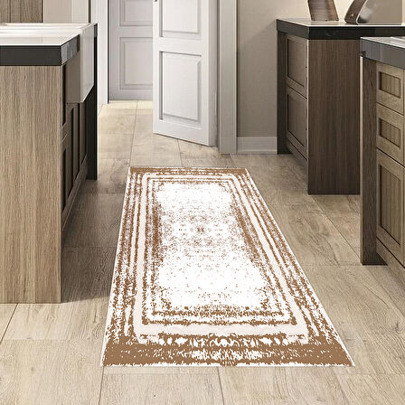 Dekoreko Kaymaz Taban Djt Mutfak Halısı Star Pamuk Modern M5132