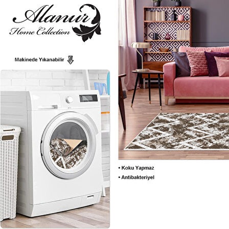 Dekoreko Kaymaz Taban Djt Salon Halısı Yıldız Deri İskandinav F5128