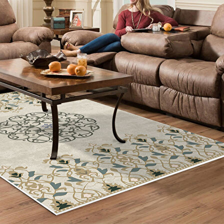 Dekoreko Kaymaz Taban Djt Salon Halısı Trend Modern 1491