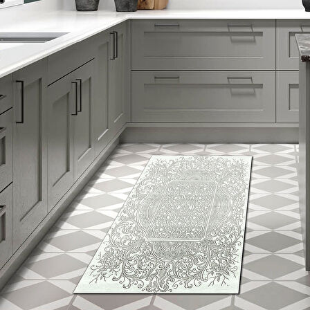 Dekoreko Kaymaz Taban Djt Mutfak Halısı Trend Modern 1488