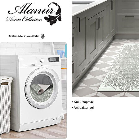 Dekoreko Kaymaz Taban Djt Mutfak Halısı Trend Modern 1488