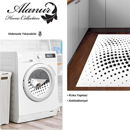 Dekoreko Kaymaz Taban Djt Mutfak Halısı Trend Modern 723