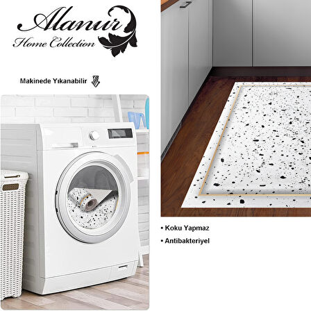 Dekoreko Kaymaz Taban Djt Mutfak Halısı Trend Modern M12366