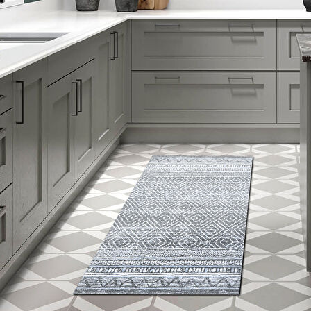 Dekoreko Kaymaz Taban Djt Mutfak Halısı Trend İskandinav F5087