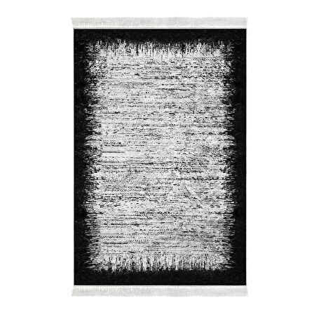 Dekoreko Kaymaz Taban Djt Banyo Halısı Yıldız Deri Saçaklı Modern 1342