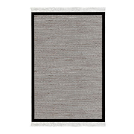 Alanur Home Kaymaz Taban Djt Banyo Mutfak Salon Halı  Trend Saçaklı Dokuma Desen E5001