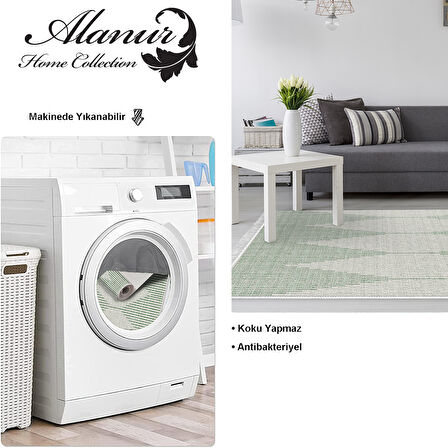 Dekoreko Kaymaz Taban Djt Salon Halısı Trend Saçaklı İskandinav F5085