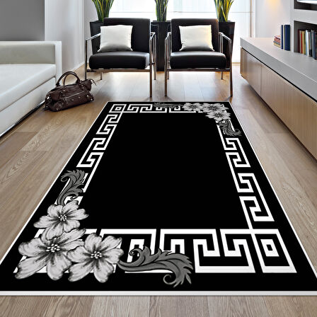 Dekoreko Kaymaz Taban Djt Salon Halısı Yıldız Deri Modern Kt494