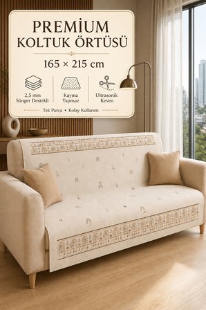 Çok Amaçlı Modern Bohem Kadife Koltuk Örtüsü,Çekyat Örtüsü Piknik Örtüsü Masa örtüsü Kaymaz Süngerli
