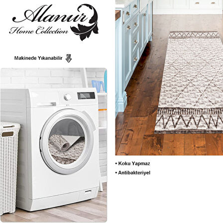 Dekoreko Kaymaz Taban Djt Mutfak Halısı Trend İskandinav F5081