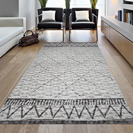 Dekoreko Kaymaz Taban Djt Salon Halısı Yıldız Deri İskandinav F5081