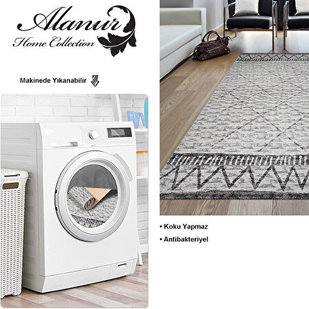 Dekoreko Kaymaz Taban Djt Salon Halısı Yıldız Deri İskandinav F5081