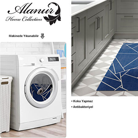 Dekoreko Kaymaz Taban Djt Mutfak Halısı Star Pamuk Modern 717