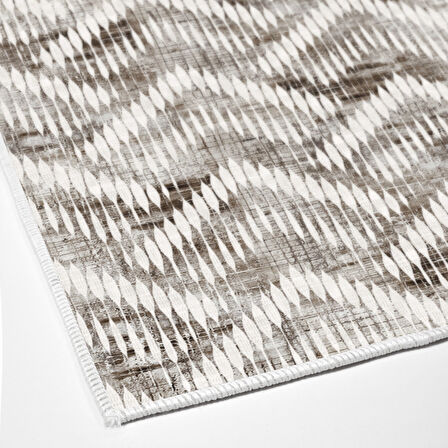 Dekoreko Kaymaz Taban Djt Mutfak Halısı Yıldız Deri İskandinav F5124