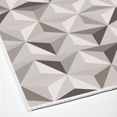 Dekoreko Kaymaz Taban Djt Mutfak Halısı Yıldız Deri Modern 1944