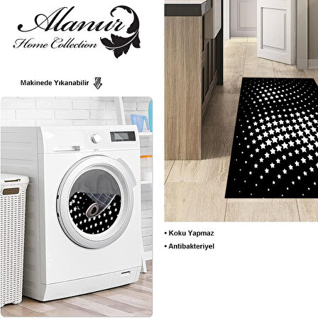 Dekoreko Kaymaz Taban Djt Mutfak Halısı Star Pamuk Modern 723