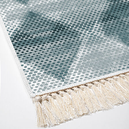 Dekoreko Kaymaz Taban Djt Mutfak Halısı Trend Saçaklı İskandinav F5131