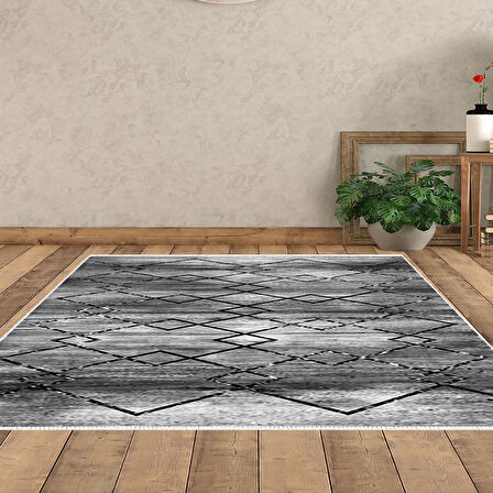 Dekoreko Kaymaz Taban Djt Salon Halısı Star Pamuk Modern M5006