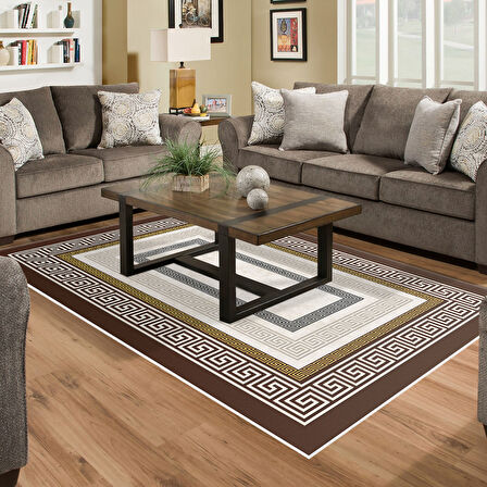 Dekoreko Kaymaz Taban Djt Salon Halısı Star Pamuk Modern 675M