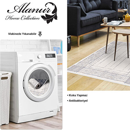 Dekoreko Kaymaz Taban Djt Salon Halısı Star Pamuk Modern M5076