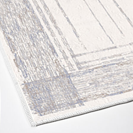 Dekoreko Kaymaz Taban Djt Salon Halısı Star Pamuk Modern M5076