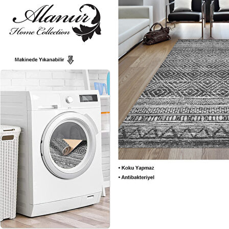 Dekoreko Kaymaz Taban Djt Salon Halısı Yıldız Deri İskandinav F5087