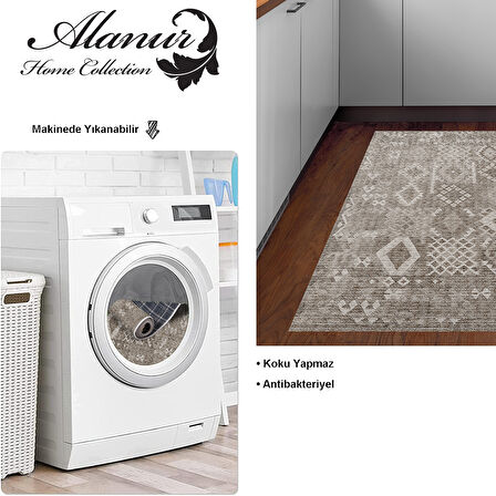 Dekoreko Kaymaz Taban Djt Mutfak Halısı Star Pamuk İskandinav F5137